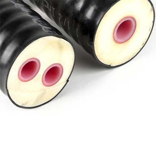 Underground pipes for outdoor wood boiler